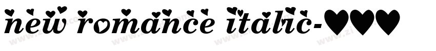 new romance italic字体转换 new romance italic字体转换